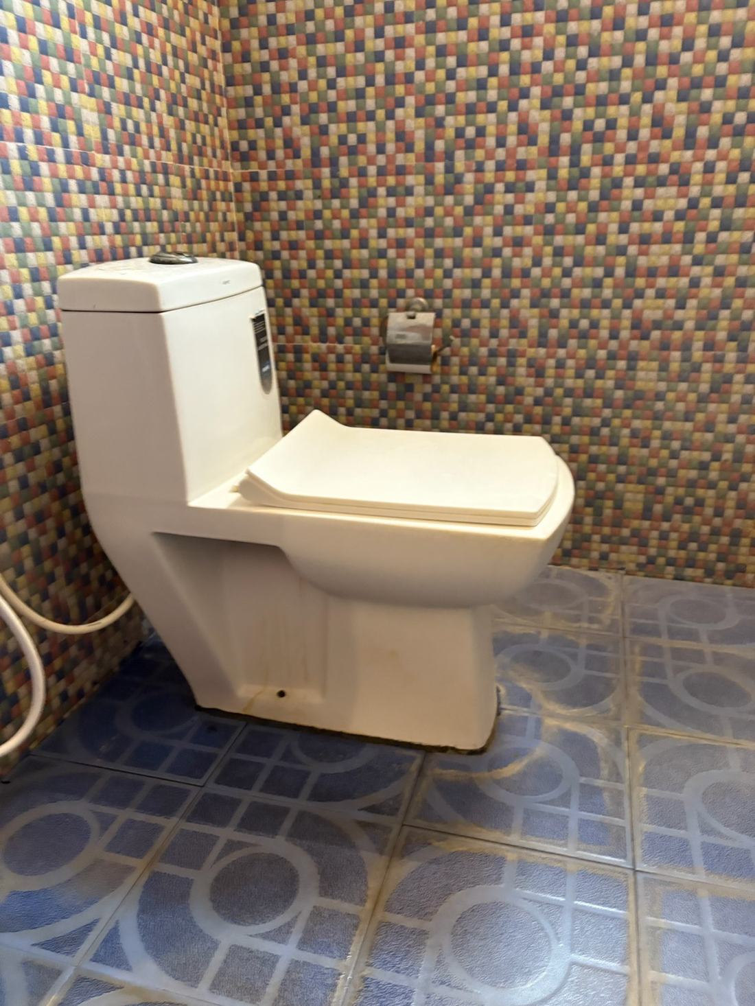 Brahmapura room F10, Art Le Cafe Auroville — bathroom toilet