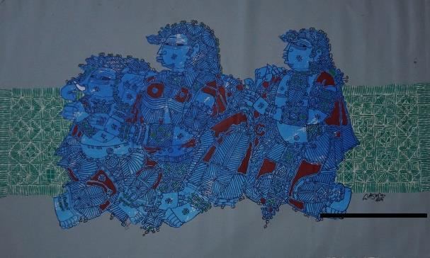 Untitled painting no. 2 by G Raman, 2008