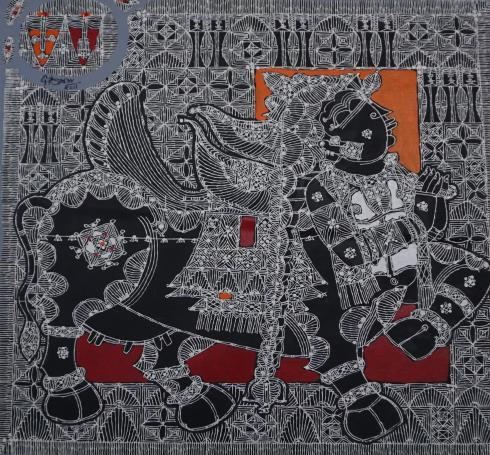 Untitled painting no. 5 by G Raman, 2011