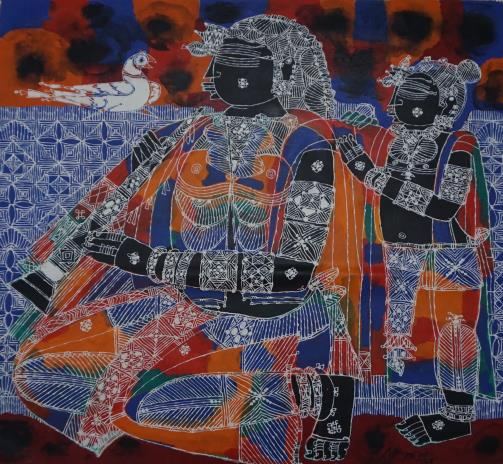 Untitled painting no. 7 by G Raman, 2008