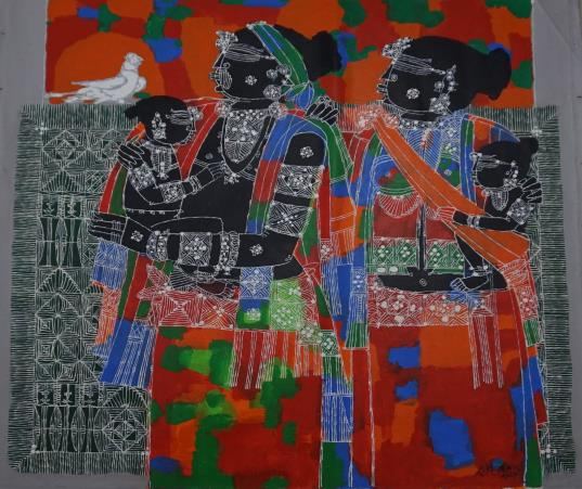 Untitled painting no. 9 by G Raman, 2009