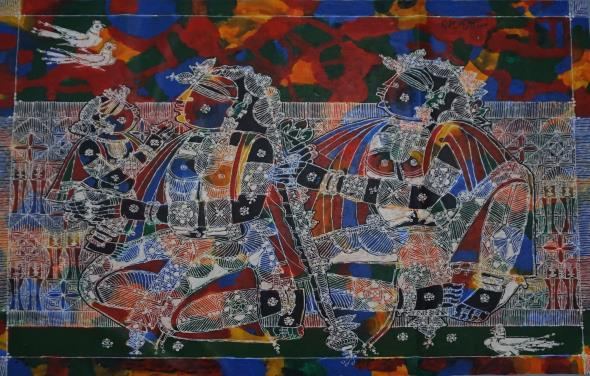 Untitled painting no. 10 by G Raman, 2010