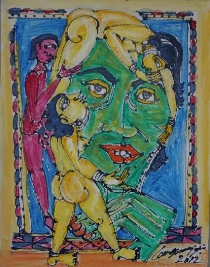 Untitled 34 by M Suriyamoorthy