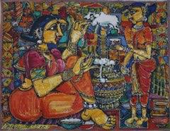 BUTTER MAKING (88.8 X 108.4 CM)