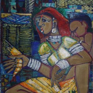 MOTHER & CHILD (60.5 X 50.7 CM)