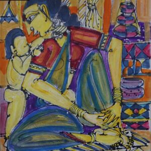 MOTHER & CHILD (60.5 X 50.9 CM)