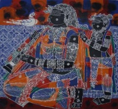 Rhythmic Abstraction (107.3 X 105.3 CM)